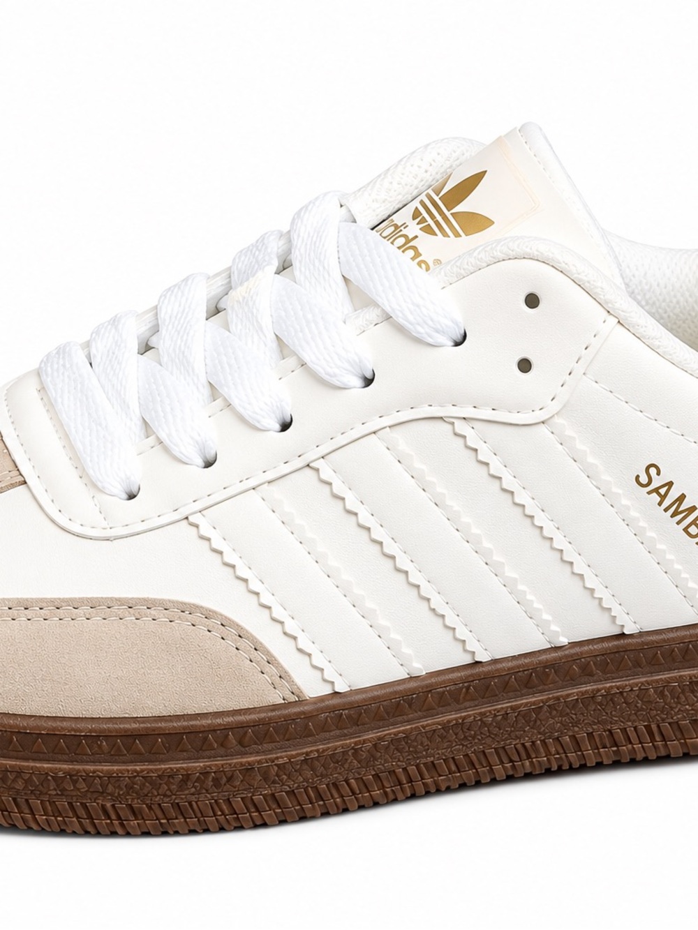 Men's Sneakers - White & Brown